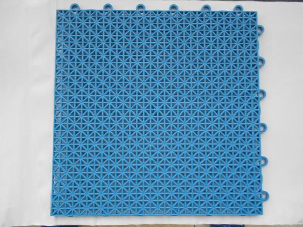 Water Resistant Indoor Sports Surfaces Anti Skidding PP Interlock Flooring