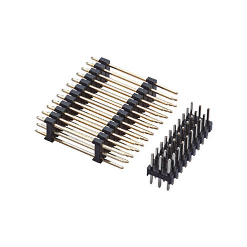 Black PA6T Smt Header Connector Gold Plating Plastic UL94V-0