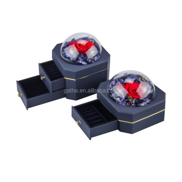 Emballage personnalisé en vrac de boîte de Noël de boîte-cadeau de bijoux de Saint-Valentin