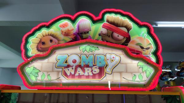 Zombywar Crazy Water Shooting Redemption Arcade Machine For Shopping Mall