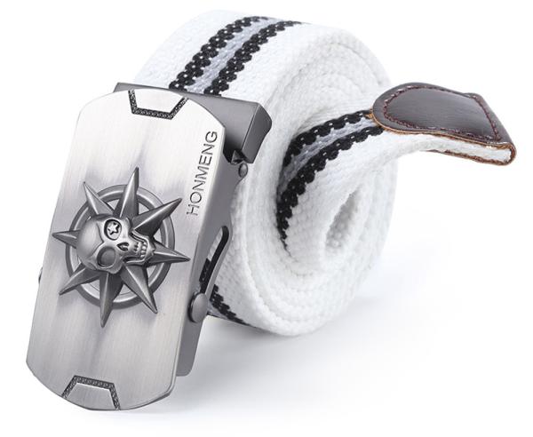 OEM Men Tactical Nylon Belt Hiking Fabric 3.8Cm Zinc Alloy Buckle