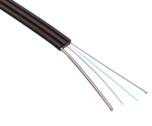 2 Core Singlemode 9/125 G657A1 Outdoor Fiber Optic Drop Cable  LSZH