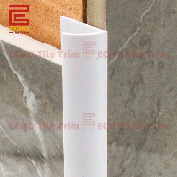 Quarter Round PVC Edge Tile Trim 10mm White Tile Edge Protector