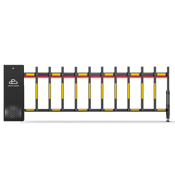 Smart Cloud Parking System Boom Barrier Gate with LED Warning Light Remote Control Vehicle Access Control Barrier for Commercial Parking Lot