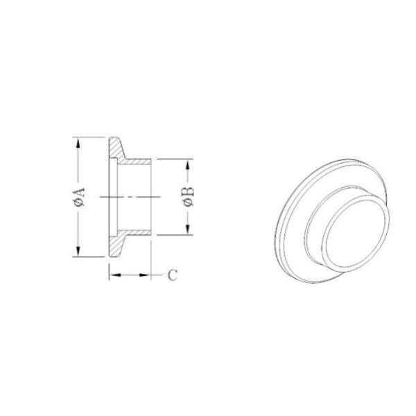 KF SS304 Vacuum Feedthrough  Flange Stainless Steel Pipe Fittings