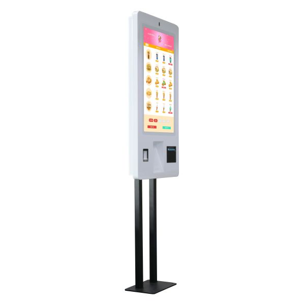 Mcdonald's 21.5 32Inch WIFI Remote Control Restaurant Touch Screen Kiosk POS Card Reader Including Barcode Reader-SDK