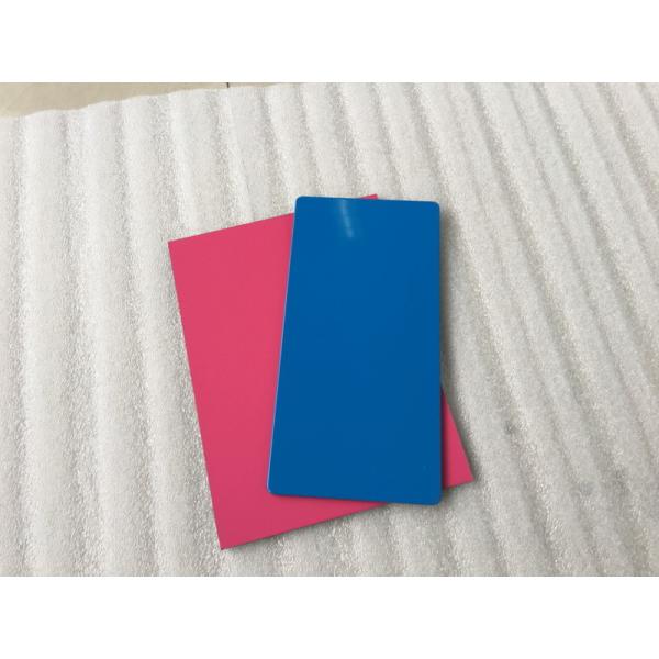 Blue / Pink Aluminum Composite Wall Panels , Aluminum Panels For Buildings 