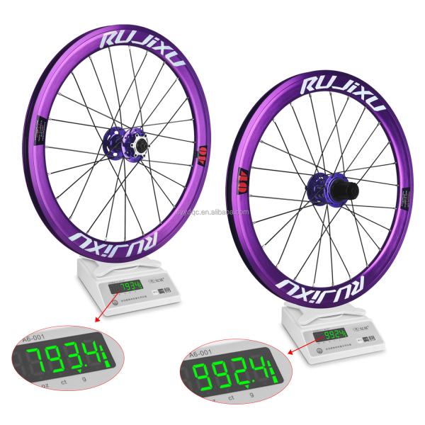 Purple 20 Inch Bike Wheelset Disc Brakes 20