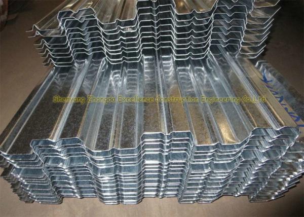 Painéis ondulados galvanizados pré-fabricados do piso de aço do Decking de aço firme do assoalho