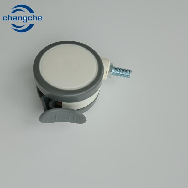 3 Inch Silent Soft TPR Nylon Caster 100mm Castors With Brakes
