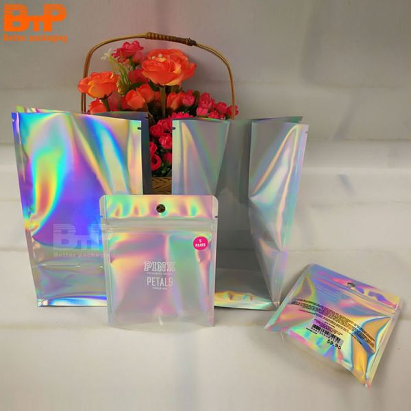 Custom Digital Printed Mylar Yingyang Plastic Doypack Wholesale Packaging Transparent Ziplock Bag