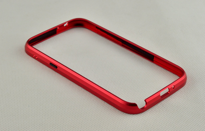 Red Metal Frame Aluminum Bumper Case Wisdom OEM For Galaxy Note 2