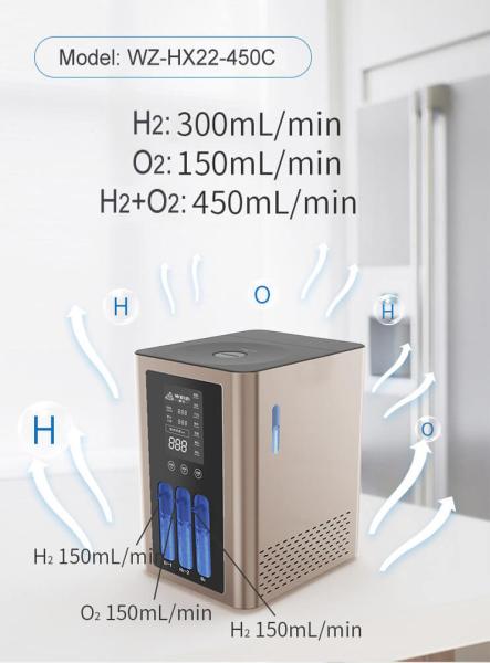 Portable Hydrogen Inhalation Machine with 99.99% Purity and 900ml/min Flow for Medical Grade Therapy