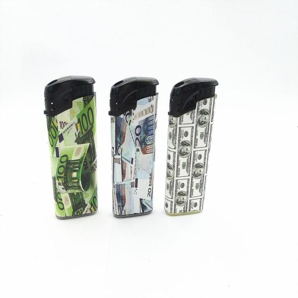 Refillable Electric Lighter Disposable Plastic Gas Lightet Pocket Lighter Cigarette Lighter