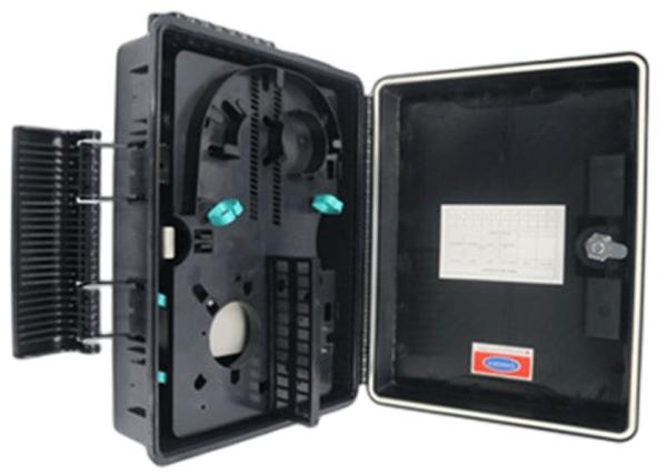 24Port Fiber Optic Enclosure Wall Mount / Pole Mount APC / UPC FTTB
