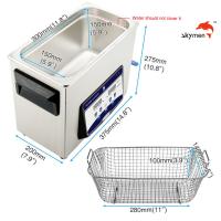 Líquido de limpeza ultrassônico dos Skymen para o equipamento dental com o calefator da cesta 200W 1,72 galões