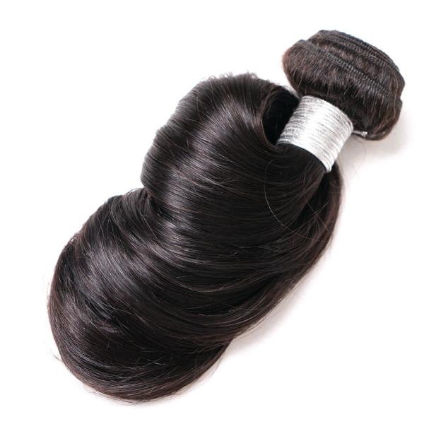Real Peruvian Human Hair Bundles , Soft Peruvian Loose Body Wave Hair