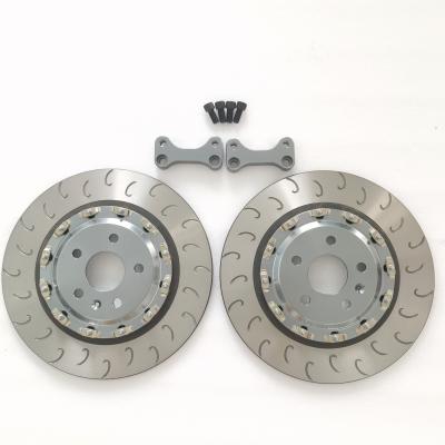 O disco do freio do ferro fundido de Jekit eleva 355*12mm que flutuam para Audi TT