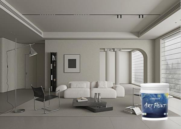 Coloured Stone Texture Wall Paint Putty Free Uniform Color Dots Simple And Elegant