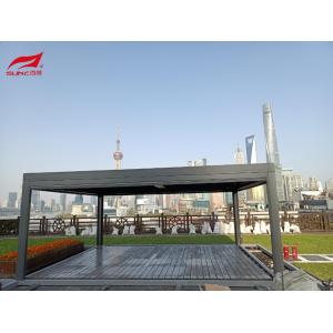 preuve légère menée extérieure motorisée en aluminium de rongeur de pergola de jardin de 9x9 9x12