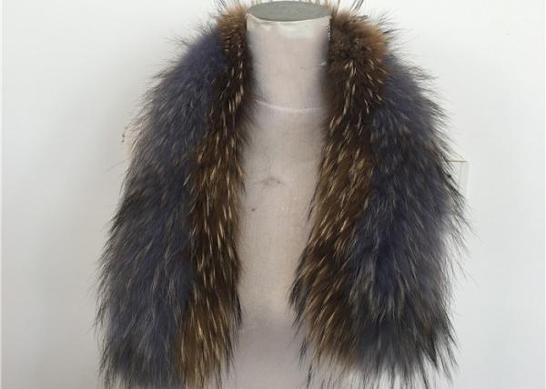 Eco-Friendly True 100% Raccoon Fur Collar Genuine Shawl Wrap Great