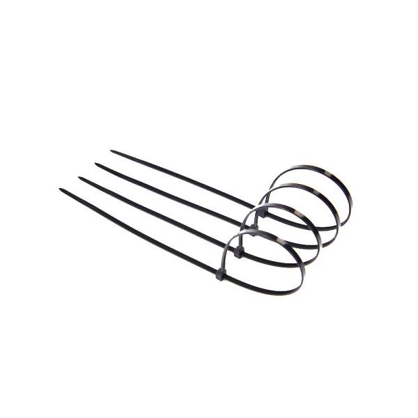 White Black Nylon Cable Ties 100mm Length Tie Wraps With 1000pcs Per Bag