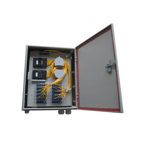Cold rolled steel Fiber Optic Distribution Box with 1×64 PLC SC / APC