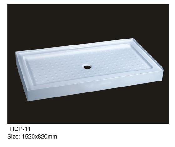 Acrylic shower tray, shower basin,acrylic shower base HDP-11