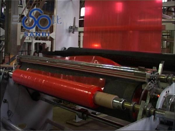 Output 65 kg/h PE Plastic blown film equipment With Auto Winder
