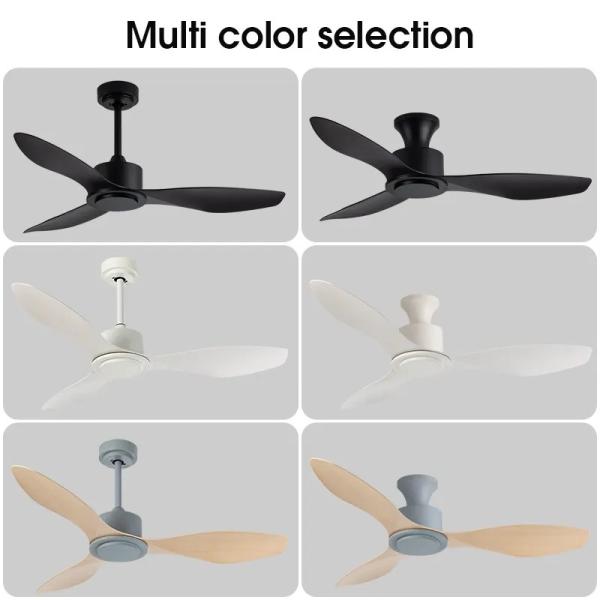 Ventilateur de plafond domestique en ABS à 3 pales, 42 pouces, télécommande à conversion de fréquence