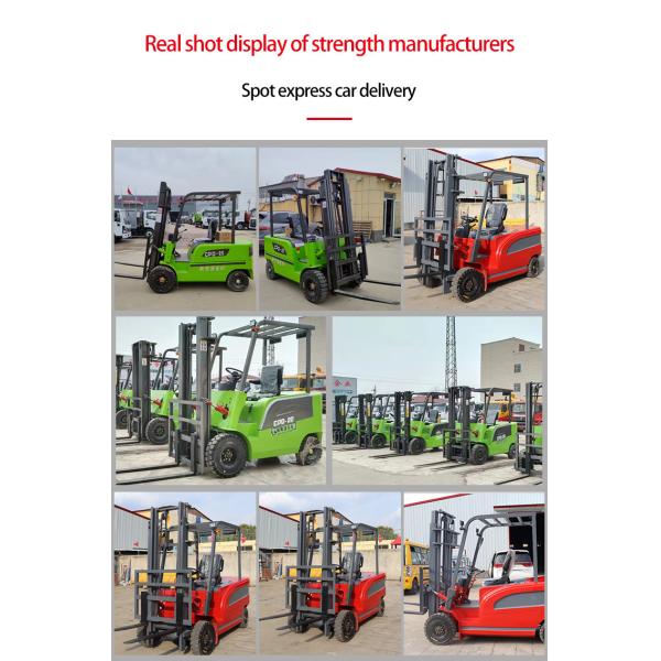 1 Ton Electric Forklift Lift Three Meters Warehouse Logistics Handling Belt Certificate Working Time Long