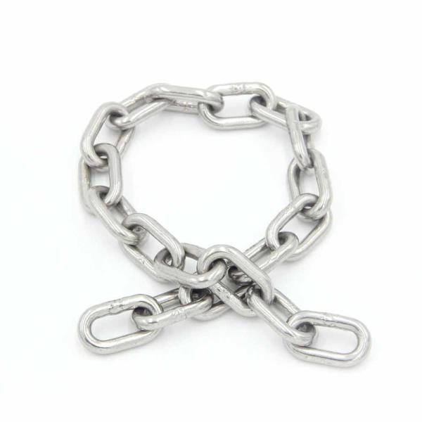 AISI304/316 Aço inoxidável Soldado Chain Link High Polished Chains de ligação japonesa padrão
