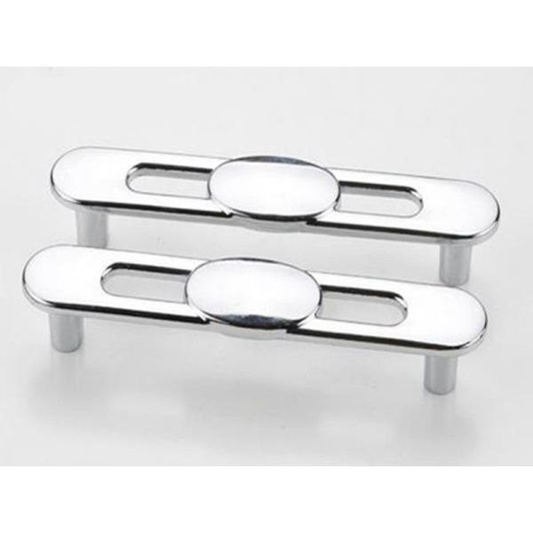 Silver Kitchen Cabinet Handles And Knobs ,  Hollow DesignZinc Drawer Knobs Chrome Drawer Pulls