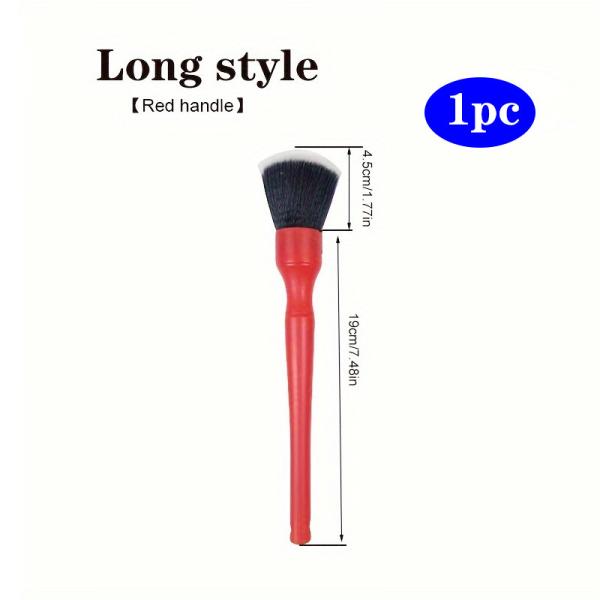 Soft Bristles And Strong Resilience Natural Hog Bristle DF Model Detailing Brush For Car Interior Cleaning