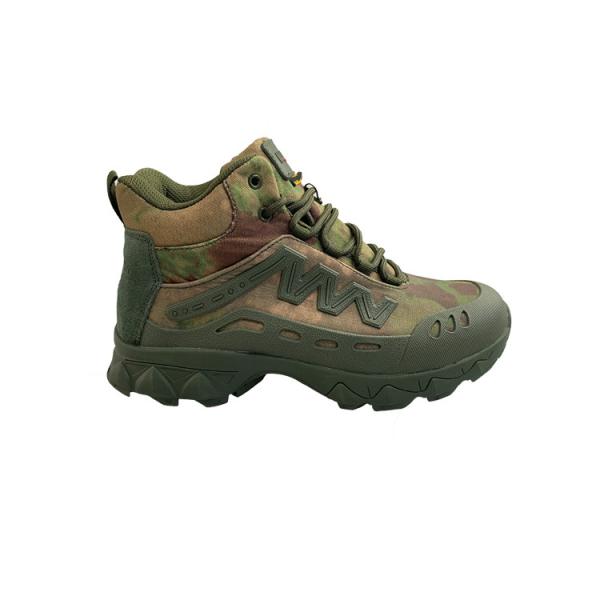 Oxford Fabric Upper Anti Slip Lace-up Shoes For Lace-up Closure And Closure Combat Army Boots For Men