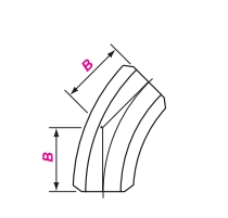 Steel 45 Degree Butt Welded Pipe Fitting / Welding Elbows for industry
