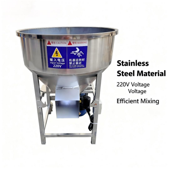 Agricultural Industry 201 Stainless Steel Feed Mixer 150KG Capacity 3 Kw