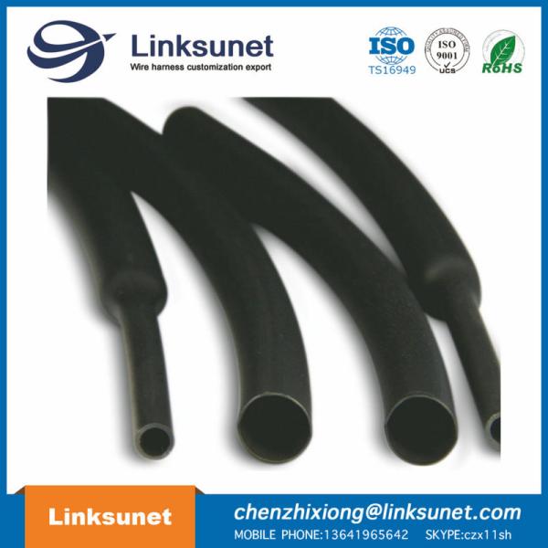 Black Polyolefin Heat Shrink Cable Sleeve 6mm - 180mm Length -30℃ - 80℃