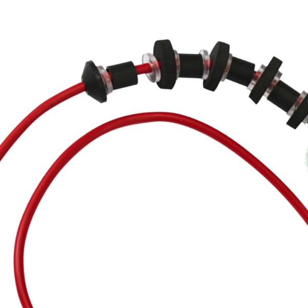 Custom Red Color Wool Paintball Barrel Cleaner / Cleaning Brush Easy To Fold