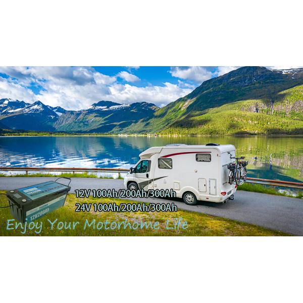 24В литийная батарея RV 100Ah 200Ah 300Ah LiFePO4 глубокий цикл батареи