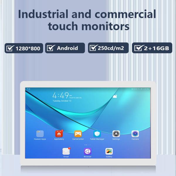 壁掛けデスクトップ14インチAndroidタブレットPC 4G LTE POE NFCタッチスクリーン子供教育学習スマートオフィスデジタルポスタープレーヤー