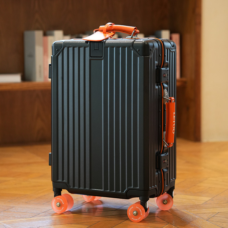Full-Durable Unisex Large-Capacity Aluminum Travel Luggage Set TSA Lock Outdoor Trolley Case Suitcase for Travelers