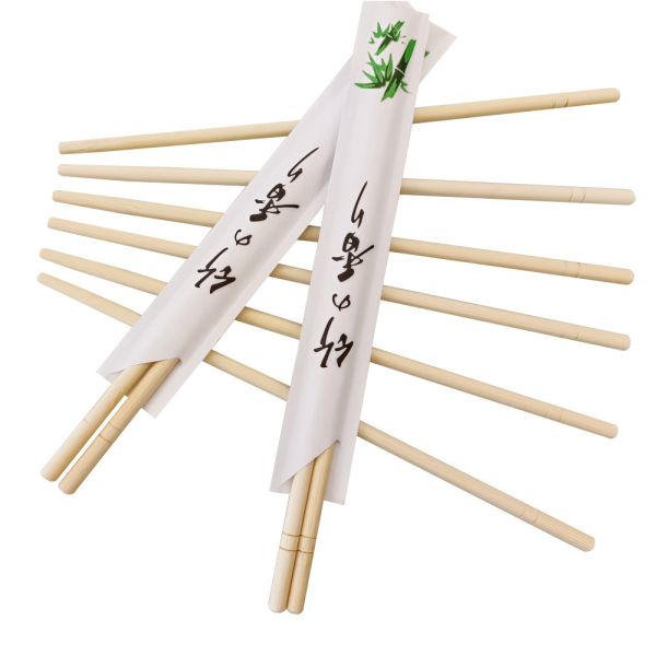 Advantage Favorable Disposable Bamboo Chopsticks Round Bamboo Chopsticks for Customized Logo and Favorable Bulk Orders