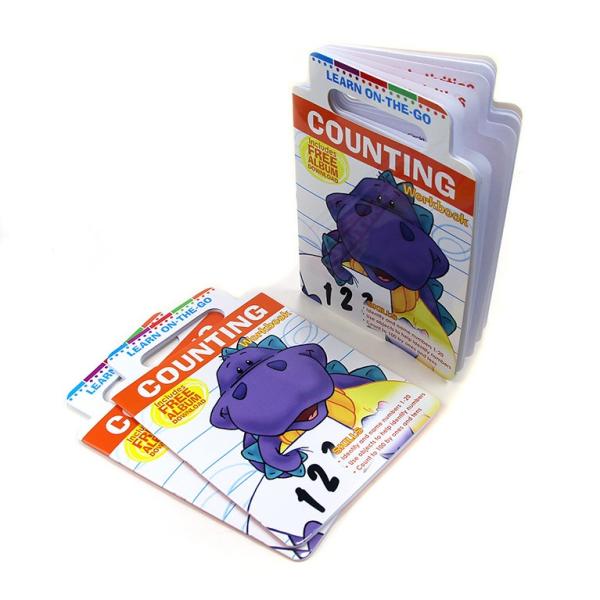 Custom Counting Education Children's Book Printing, Cute Hippo Purse Book