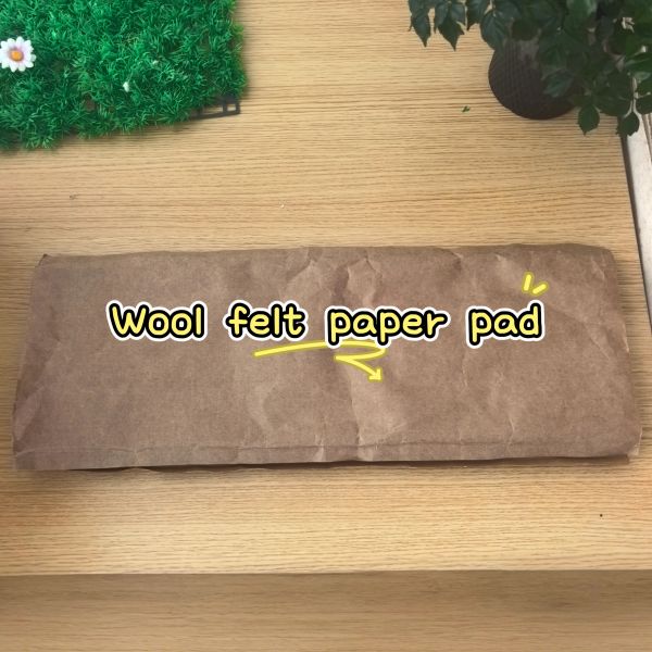 Wool Felt Paper Pad 265x1080mm – Long Strip for Edge Protection & Wrapping