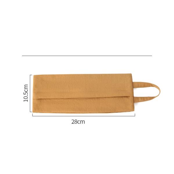 Large Capacity Canvas Cosmetic Bag for Convenient Travel and Makeup Organization