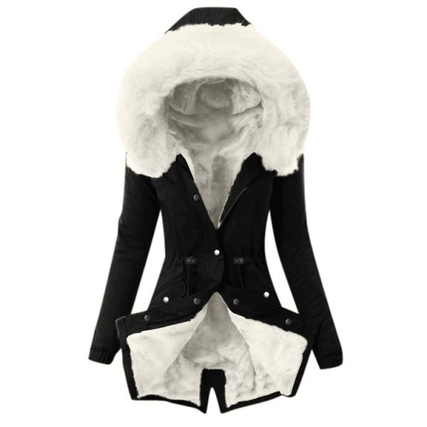 Waterproof 2020 women coat for outwear warm fur collar fleece women jackets cotton hooded coat