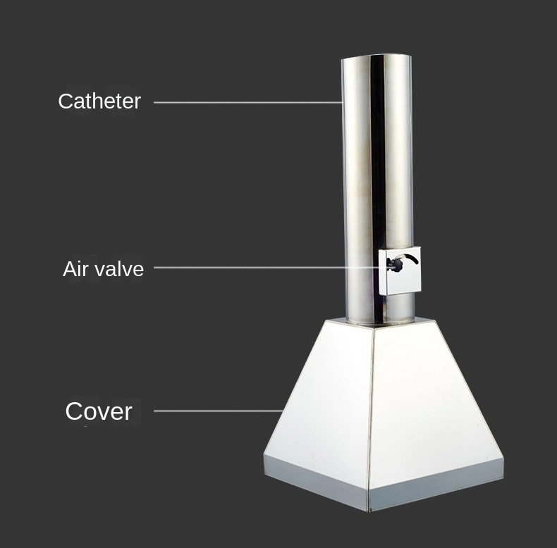 Stainless Steel Laboratory Accessories Commercial Atomic Hood Fume Extractor Arm Ventilation Canopy
