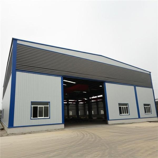 Galvanized Steel Structure Warehouse with Sa 2.5 Shot Blasting Level and European S235 & S355 Material Grade