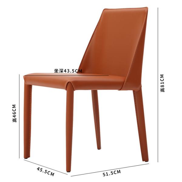 Обедать рамки металла современного серого цвета кожаный предводительствует 17 дом высоты места дюйма 43.18CM